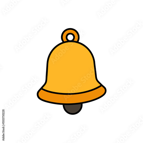 Jingle Bell Doodle Vector Clip Art Festive