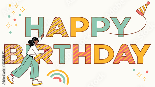 vector illustration of a party poster