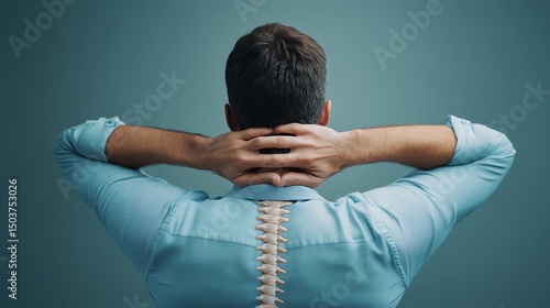 High-resolution chiropractor advertisement featuring modern clinic, spine care, and pain relief services. Clean, professional design for healthcare marketing use.