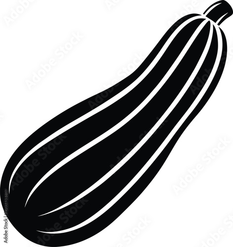 zucchini icon outline vector illustration