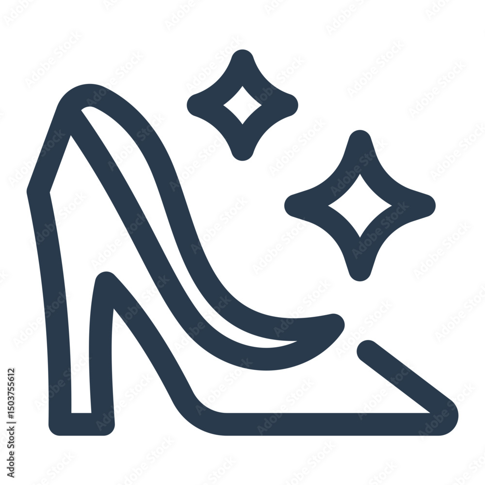 Fototapeta premium High Heels with Glamorous Shine