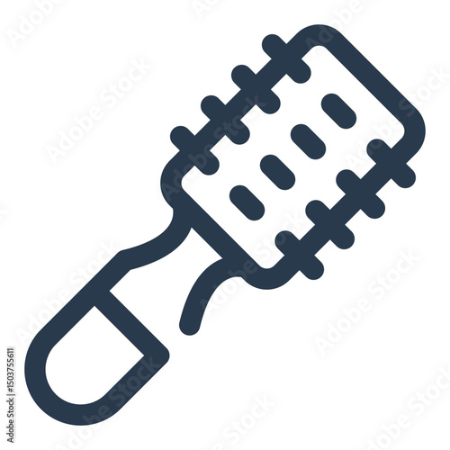 Hairbrush with Rounded Bristles for Styling