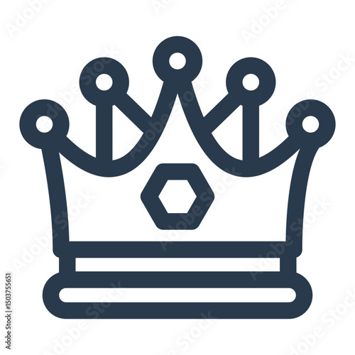 Prom King Crown with Geometric Jewels