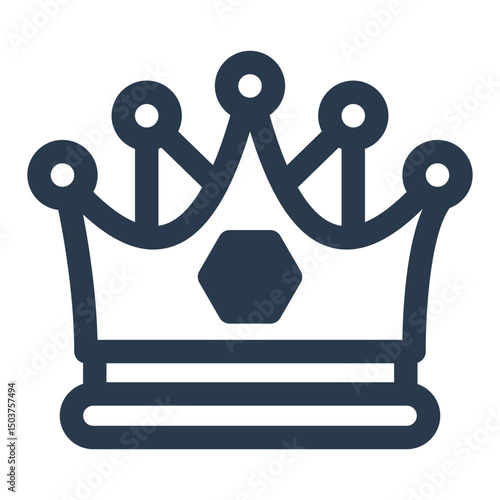 Prom King Crown with Geometric Jewels