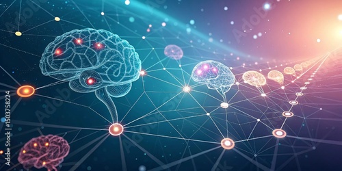 Neural Network Visualization – Abstract AI Technology Concept