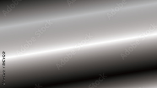 Abstract black transparent background with brushed steel texture and shiny metallic lines