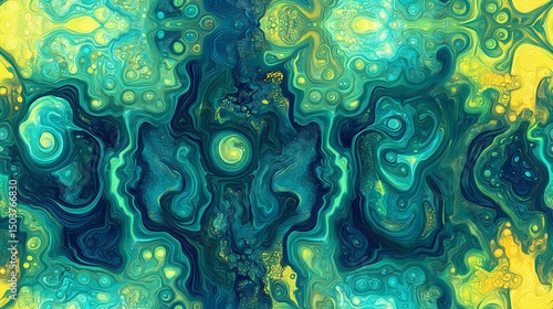 Wallpaper Mural Seamless texture with neon glitch effects and acid color scheme, perfect for chaotic compositions and energetic digital layouts. Torontodigital.ca