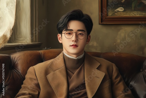 고풍스러운 분위기의 젊은 남성 초상화 (A Portrait of a Young Man in a Classic Atmosphere)