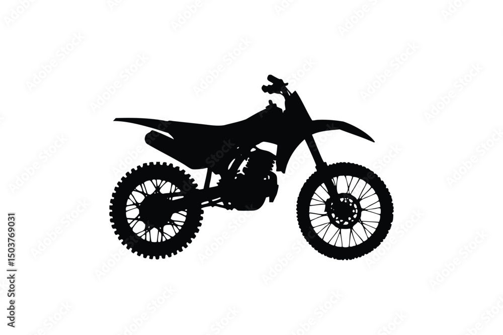 Fototapeta premium Dirt Bike silhouette