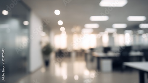 Wallpaper Mural Blurred Modern Office Interior with Soft Lighting and Neutral Colors Torontodigital.ca