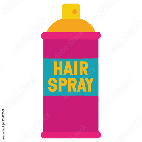 Hairspray Can, Hairspray Can 90s nostalgic illustration, nostalgic 1990s colorful clipart, 90s nostalgic design sublimation
