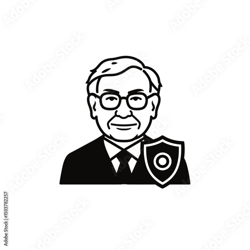 Warren buffett icon financial security investor