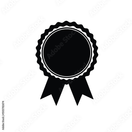 Award medallion ribbon badge winner success achievement