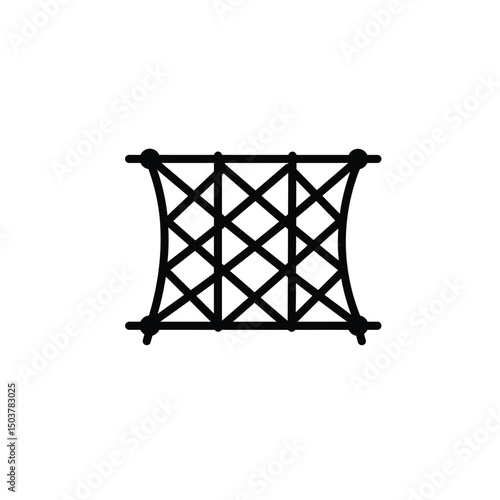 Climbing net playground equipment rope design
