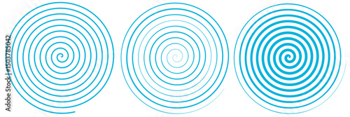 渦巻　円　集中線　アイコン
