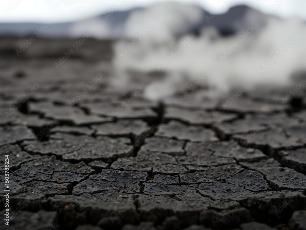 Obraz premium Basaltic Ground Fracture