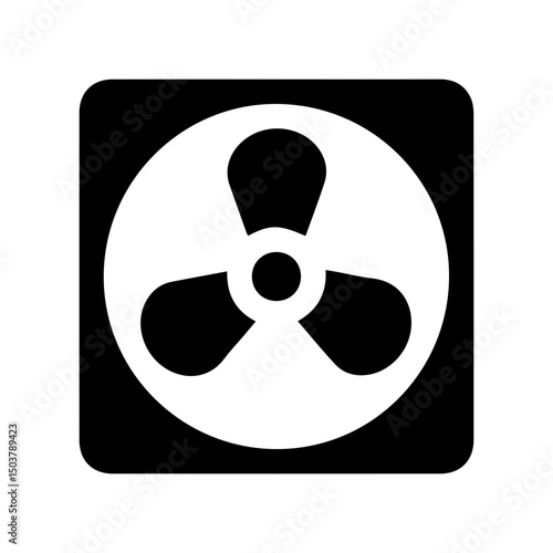 ventilator blower glyph icon