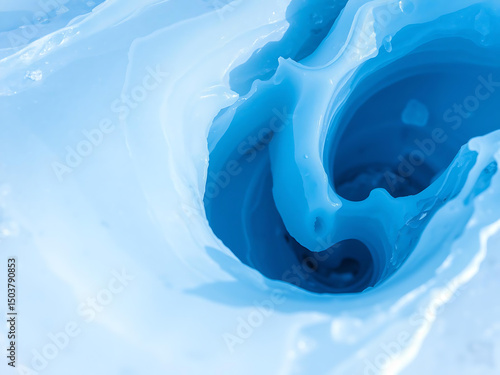 Frozen Blue Swirl