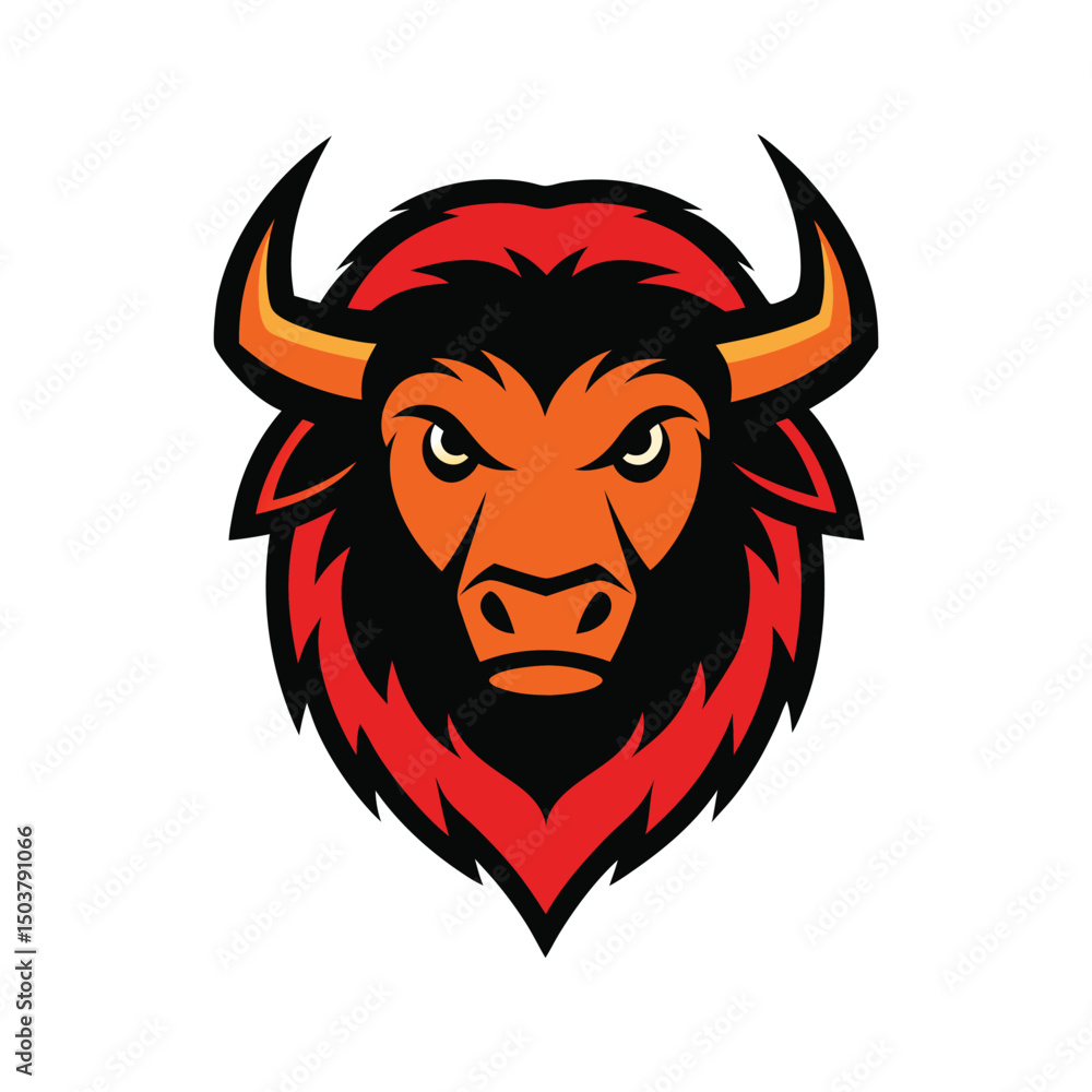 Fototapeta premium bison mascot logo