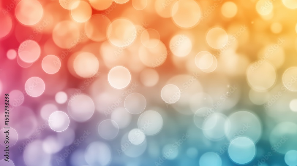 Fototapeta premium Soft Blurred Background with Rainbow Light Leaks and Bokeh Effects