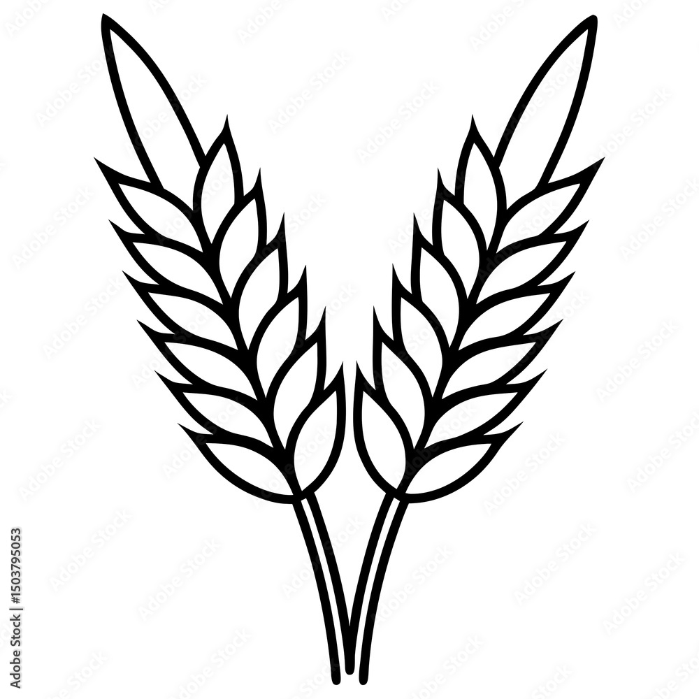 Naklejka premium ears of wheat