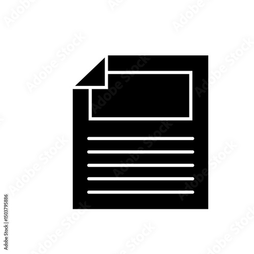 Start-Up Glyph Icon Document