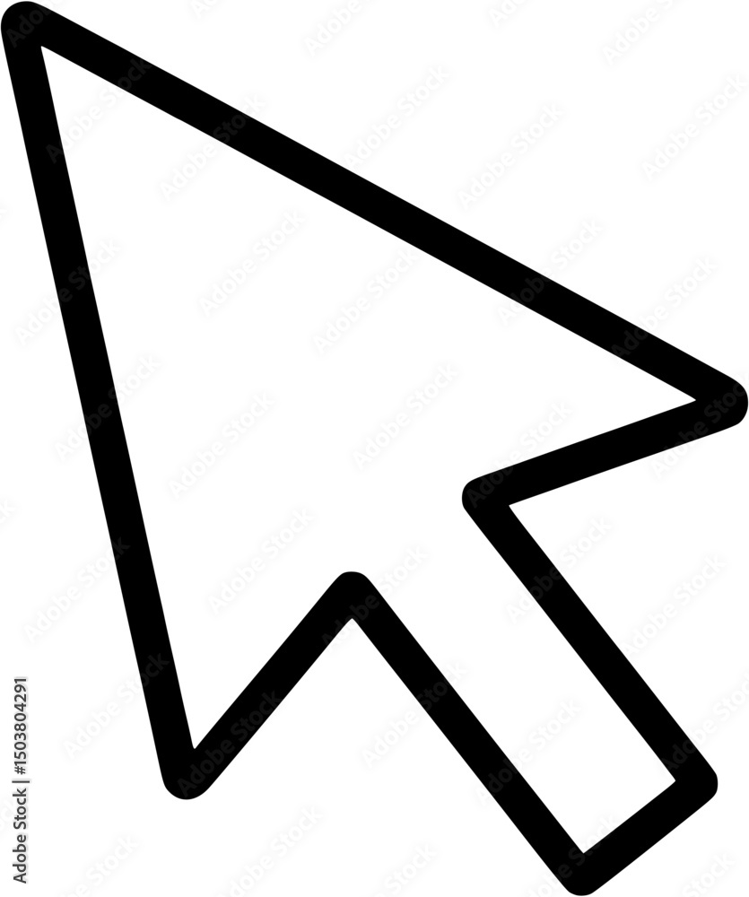 Mouse Pointer Outline Icon Mouse Pointer Outline Icon
