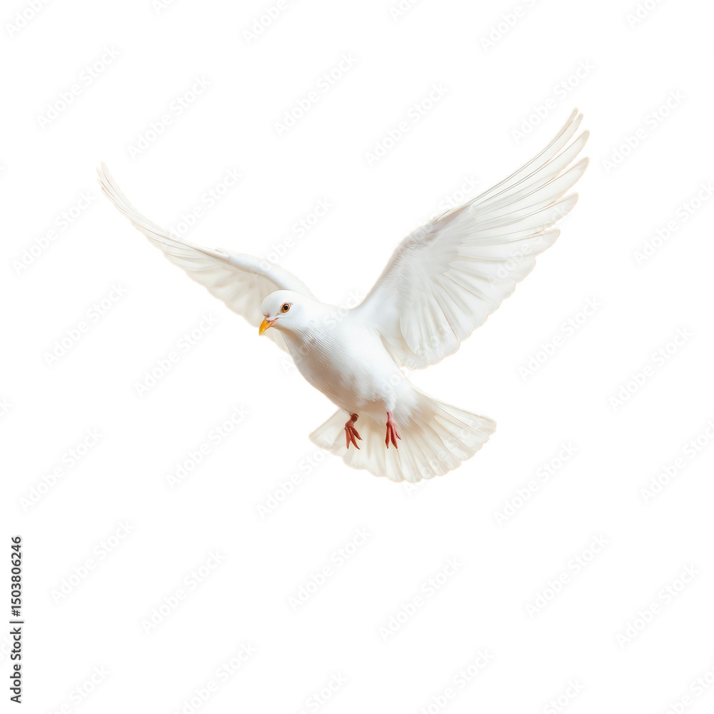 Fototapeta premium dove of peace with transparent background PNG and JPEG image
