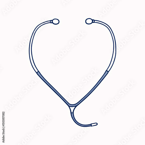 Medical stethoscope icon perfect for healthcare designs represents healing and care