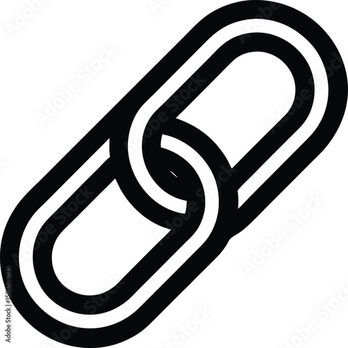 Link Icon Outline Vector Illustration