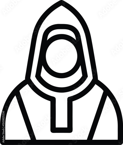 Mention Icon Outline Vector Illustration