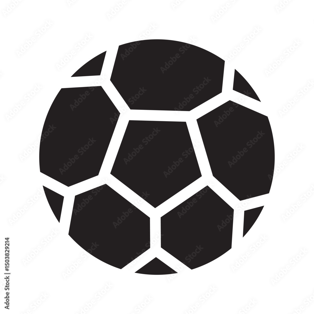 Obraz premium Soccer. Vector illustration of a ball. Isolated on a blank, editable background.