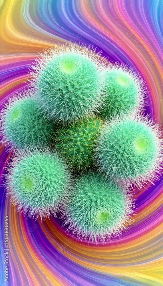 vertical image of a cactus on top vertical image of a cactus on top