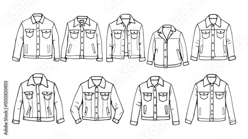 Vintage style denim jacket trendy look