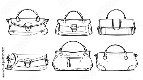 Spacious female leather bag durable material