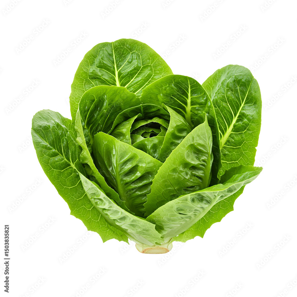 Fototapeta premium Napa cabbage whole and halved on transparent background, excellent for hot pot ingredient designs, Asian food menus, and culinary product mockups.