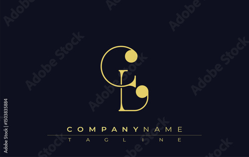 CL Typography Logo Design. Stylish monogram design depiction featuring the letters C and L combined in an artistic signature style, delivering a unique and creative visual representation.