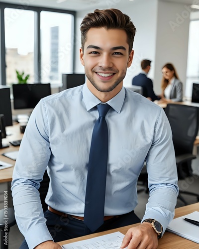 portrait of a handsome office worker 