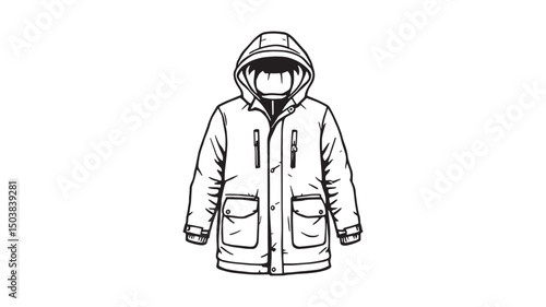 Parka Coat Warm Outerwear Design