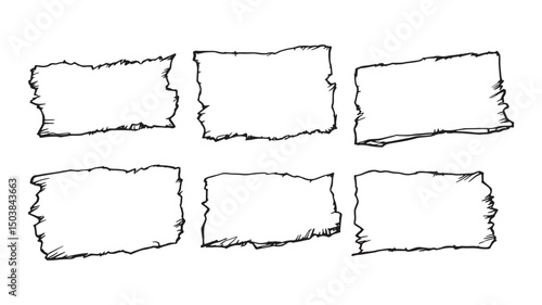 Ripped paper sheet empty copy space