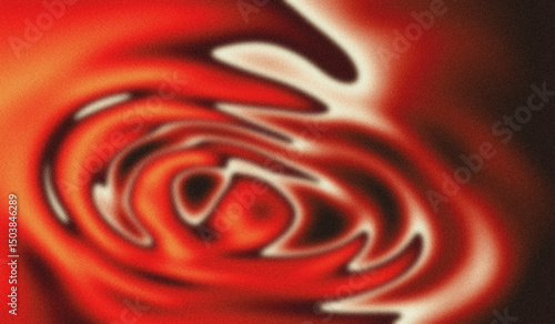 Abstract Red and Brown Swirl with Grainy Texture for Backgrounds and Designs