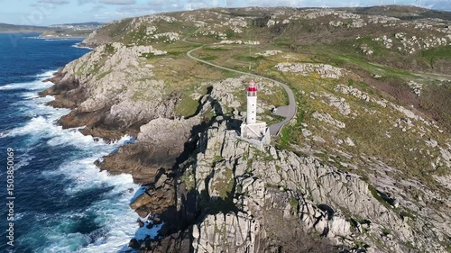 Lighthouse on Galicia's Rugged Coast