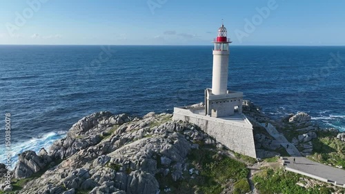 Lighthouse on Galicia's Rugged Coast