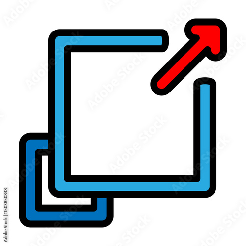 Expand Vector Filled Icon Design