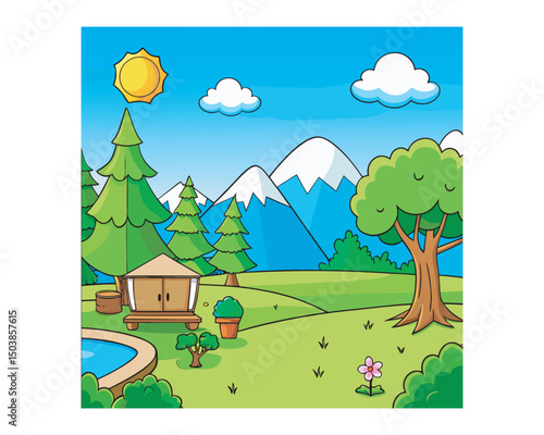 Background vector art illustration 1.