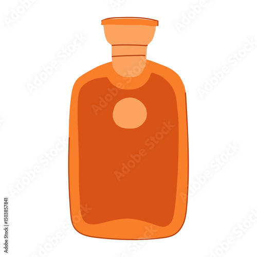 twinge bottle pain relief cartoon vector illustration
