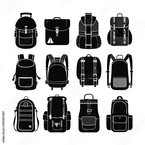 Backpacks and Bags Icons