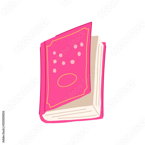 transcription braille textbook cartoon vector illustration