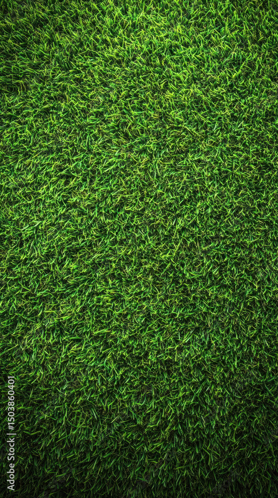 Obraz premium Close-up view of vibrant green grass. Densely packed blades