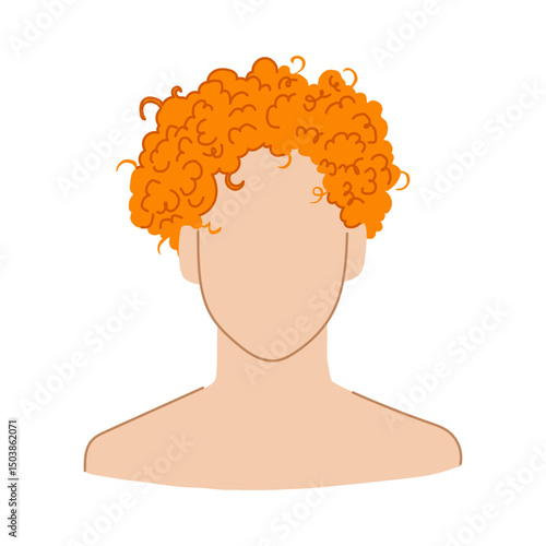 buzzcut hairstyles for men cartoon vector illustration